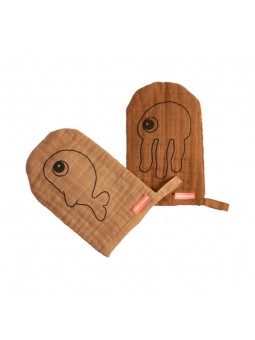GANTS SEA FRIENDS X3 MOUTARDE