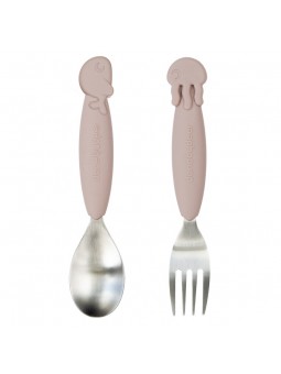 CUILLERE ET FOURCHETTE ROSE...