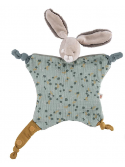 DOUDOU LAPIN VERT SAUGE